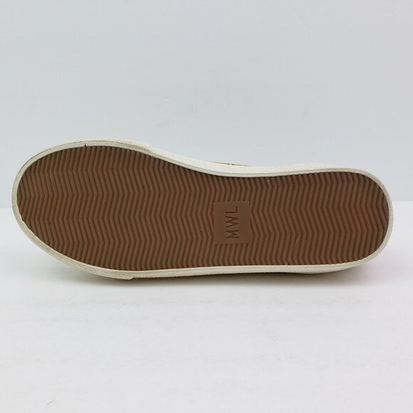 Madewell MWL Sidewalk Womens Size 5 Mini Leopard Recycled Canvas Low Shoes - Picture 8 of 11